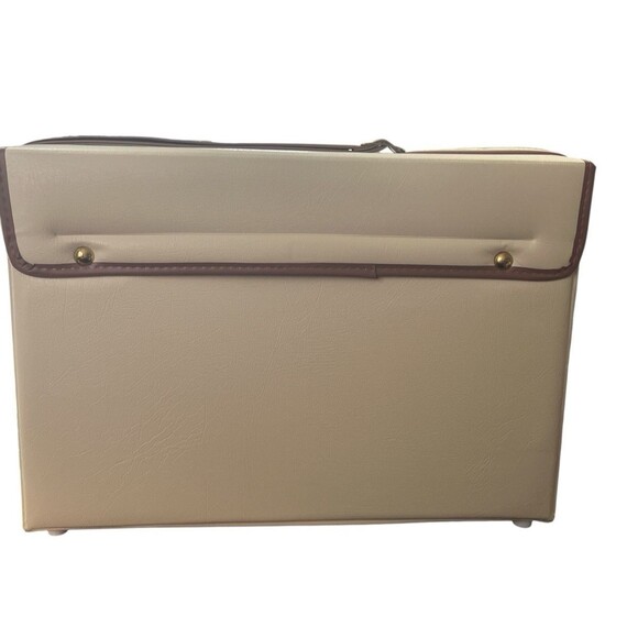 Jafra Professional Vinyl Carrying Case Nail Skin Care Products 17 x 6 x 12" - Picture 3 of 6